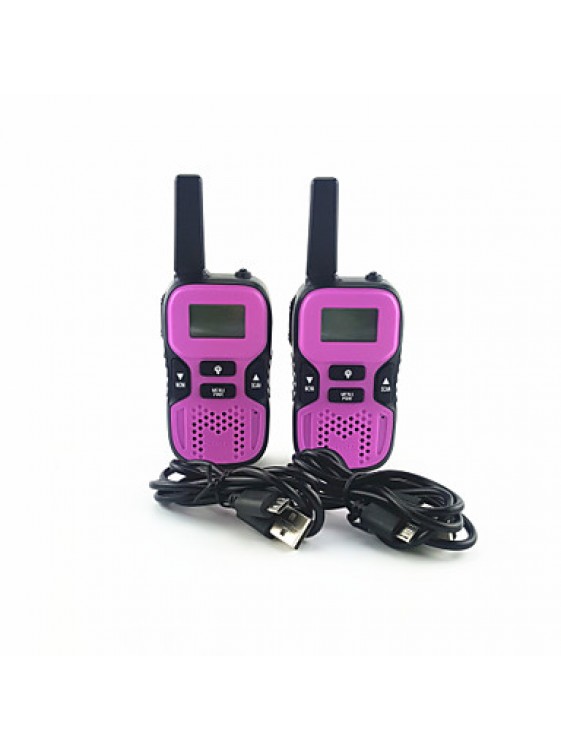 Kids Walkie Talkies Handheld 2-way Radio 22 CH 462.550- 467.7250MHz 0.5W Portable UHF Intercom for Hiking Camping