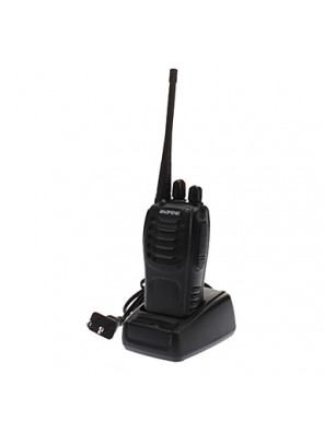 BF-888S 5W 400~470MHz 16-CH Walkie Talkie - Black 