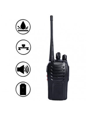 BST-698 5W 400.00~470.MHz 16-CH Walkie Talkie Set - Black