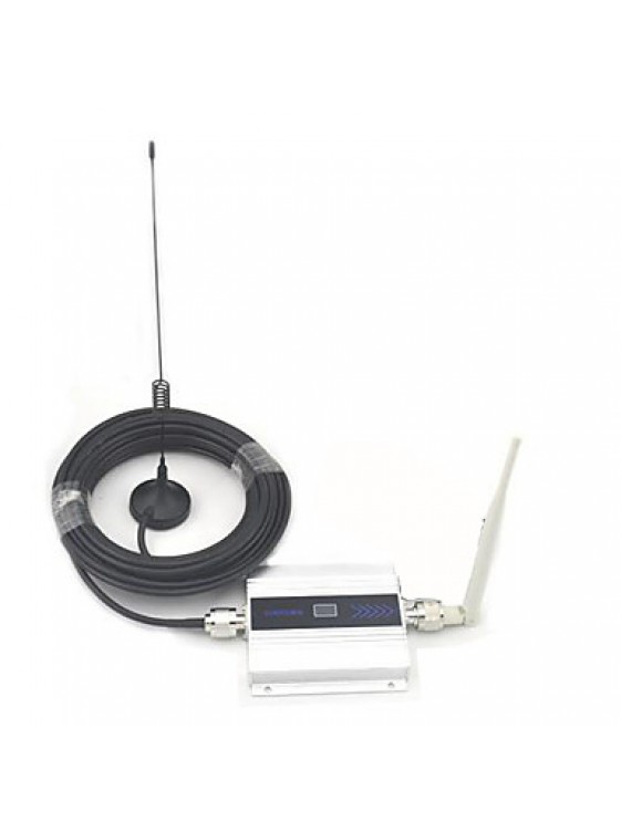 LCD Display Mini GSM 900MHz Mobile Phone Signal Booster , GSM Signal Repeater +Antenna with 10m Cable 