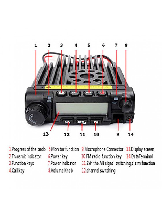 KT-UV980DualBandVHF/UHF136-174/400-480MHz VHF Receiving Two Way Radios