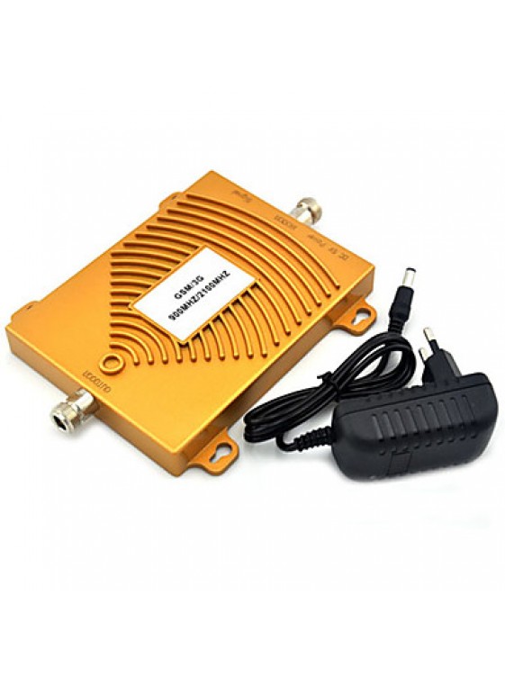 GSM 900Mhz + 3G W-CDMA 2100MHz Dual Band Mini Signal Booster , 2G 3G GSM Mobile Phone Signal Booster With Antenna