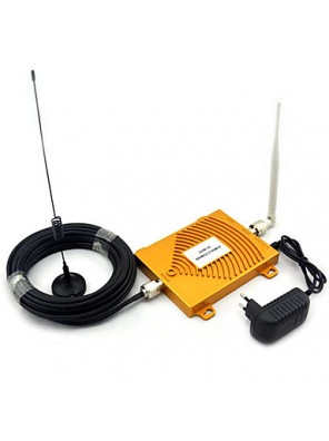 GSM 900Mhz + 3G W-CDMA 2100MHz Dual Band Mini Signal Booster , 2G 3G GSM Mobile Phone Signal Booster With Antenna