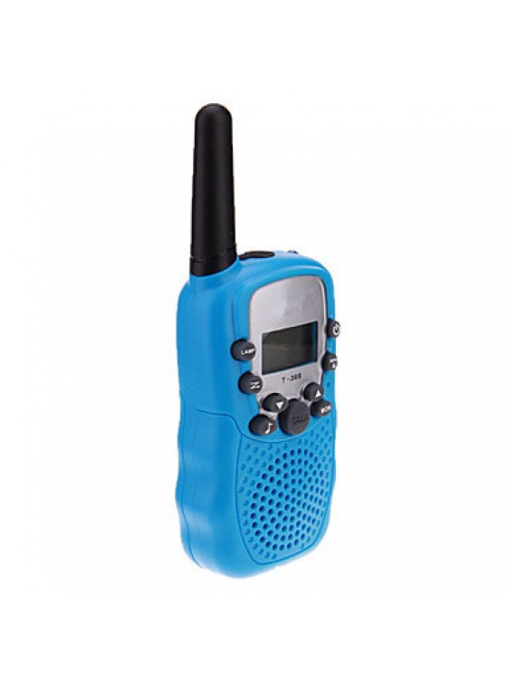 Pair of T-388 Lovers Talking Mini 8KM Handheld1" LCD Screen Walkie Talkie Two Way Radio with Flashlight