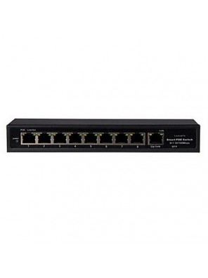 Personal Emergency 9 Poe Switch 8-Way Monitor Network Powered Devices 160 Meters Transmission Distance