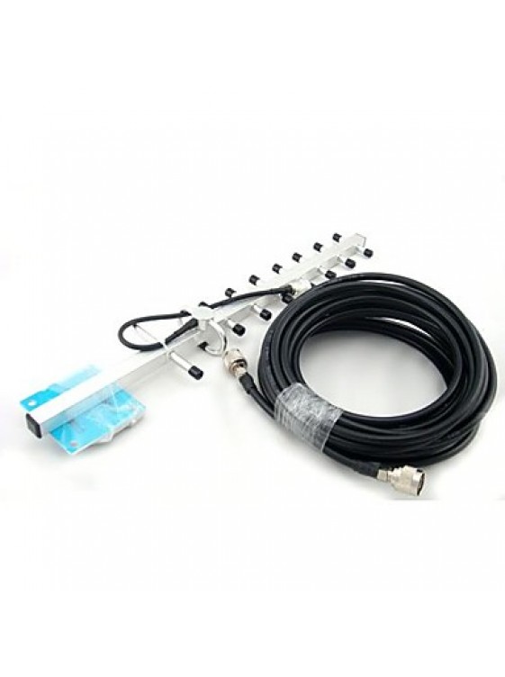 Mini W-CDMA 2100MHz Mobile Phone 3G Signal Booster , W-CDMA 3G Signal Repeater + Omni Antenna + Yagi Antenna With 10m Cable