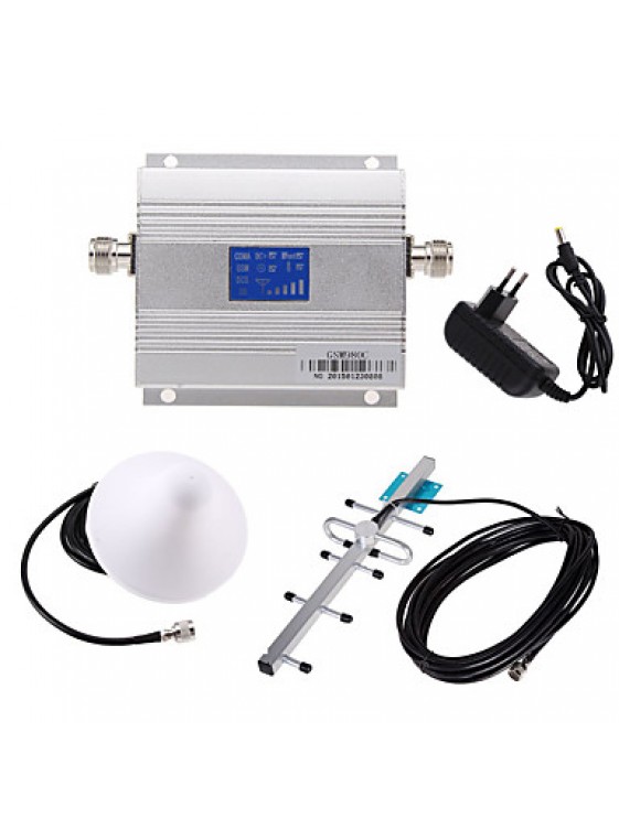 New LCD GSM 900MHz Cell Phone Signal Booster Amplifier + Antenna Kit