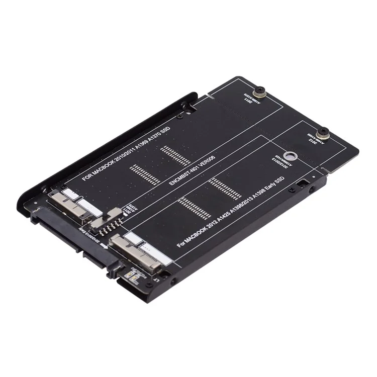 SA-072 2.5inch SATA 22Pin for Mac Air Pro Retina 2010 2011 2012 SSD 12+6Pin 17+7Pin A1425 A1398 MC975 MC976 Case Enclosure 