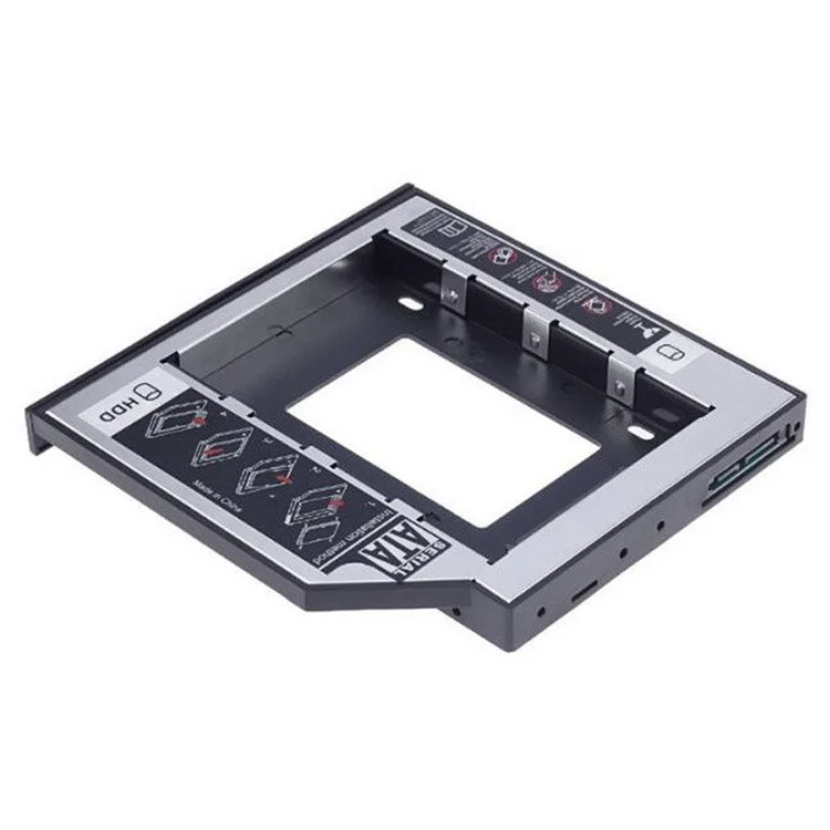 2.5" SSD Caddy Adapter SATA 3.0 Interface Hard Drive Holder Aluminum HDD Caddy 12.7mm / 9.5mm Hard Drive Mounting Bracket for Laptops, Computers - 9.5mm