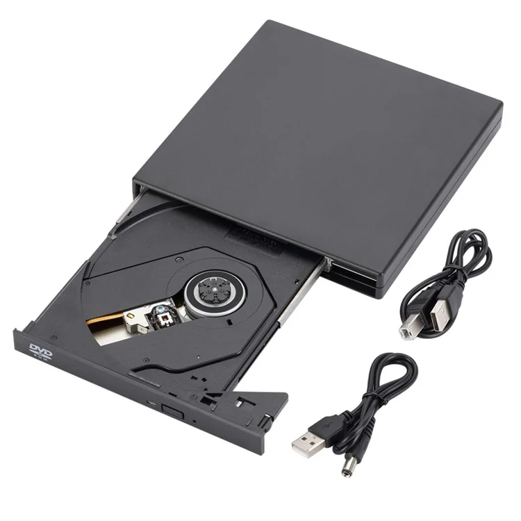 External 8x DVD CD Drive USB 2.0 Portable CD DVD Drive Rewriter Burner Writer Compatible with Laptop Desktop PC 