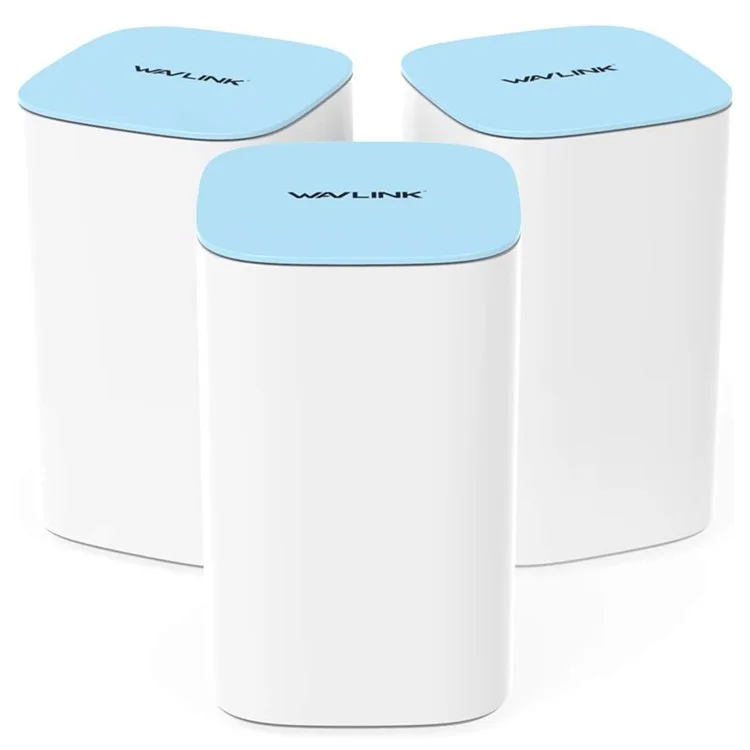 WS-WN551K3-C AC3000 3pcs Mesh WiFi Wireless Router 2.4G+5.0G+5.0G Tri-band Wireless Repeaters for Home Office - US Plug